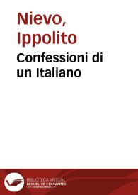 Portada:Confessioni di un Italiano / Ippolito Nievo