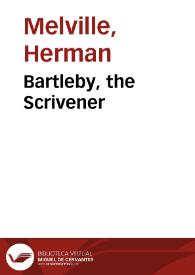 Portada:Bartleby, the Scrivener / Herman Melville