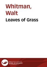 Portada:Leaves of Grass / Walt Whitman