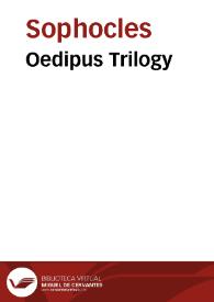 Portada:Oedipus Trilogy / SOPHOCLES