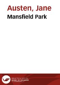 Portada:Mansfield Park / Jane Austen