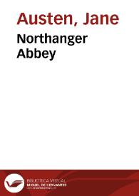 Portada:Northanger Abbey / Jane Austen