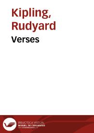 Portada:Verses / Rudyard Kipling