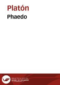 Portada:Phaedo / Platon