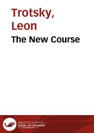 Portada:The New Course / Leon Trotsky