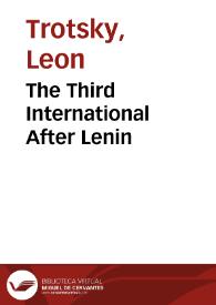 Portada:The Third International After Lenin / Leon Trotsky