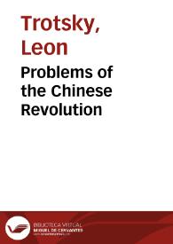 Portada:Problems of the Chinese Revolution / Leon Trotsky