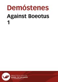 Portada:Against Boeotus 1 / Demosthenes