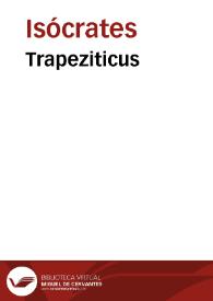 Portada:Trapeziticus / Isocrates