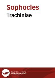 Portada:Trachiniae / Sophocles