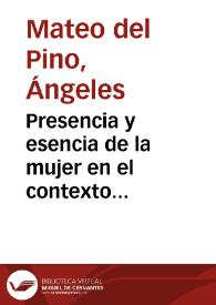 Portada:Presencia y esencia de la mujer en el contexto paraguayo: conquista y colonización / Ángeles Mateo del Pino