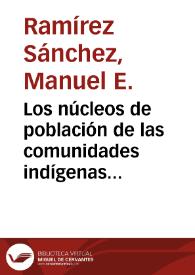 Portada:Los núcleos de población de las comunidades indígenas del Alto Duero a través de las fuentes literarias y arqueológicas / Manuel E. Ramírez Sánchez