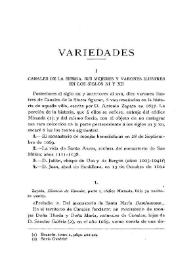 Portada:Canales de la Sierra. Sus mujeres y varones ilustres en los siglos XI y XII / Fidel Fita