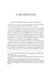 Portada:Noticia litológica de las islas Columbretas / Antonio Vicent