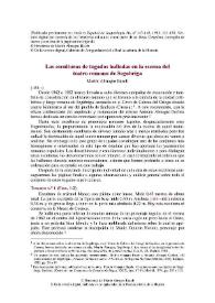 Portada:Las esculturas de togados halladas en la escena del teatro romano de Segobriga / Martín Almagro Basch