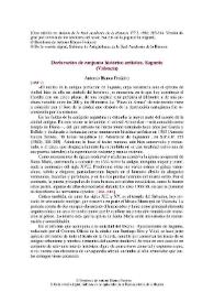 Portada:Declaración de conjunto histórico-artístico. Sagunto (Valencia) / Antonio Blanco Freijeiro