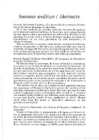 Portada:La Perinola : revista de investigación quevediana. Número 3 (1999). Sumario analítico-Abstracts