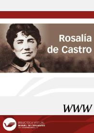 Portada:Rosalía de Castro / dirección Marina Mayoral
