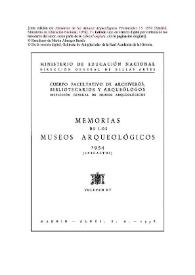 Portada:Museo Arqueológico Nacional. Adquisiciones de 1946 a 1954. Hacha de bronce de apéndices laterales / Martín Almagro Basch