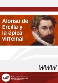 Portada:Alonso de Ercilla y la épica virreinal / dirigida por Luis Íñigo-Madrigal
