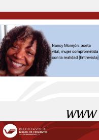 Portada:Nancy Morejón: poeta vital, mujer comprometida con la realidad [Entrevista] / María Dolores Alcantud Ramón