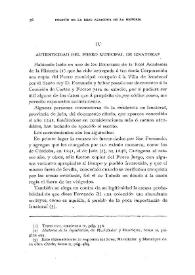 Portada:Autenticidad del Fuero municipal de Iznatoraf / Mariano Sanjuan Moreno
