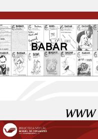 Portada:Babar : revista de literatura infantil y juvenil / director Ramón F. Llorens García