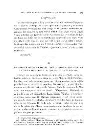 Portada:Un bronce mediano de Antonia Augusta, hallado en la villa de Pinto y regalado a la Academia / Fidel Fita