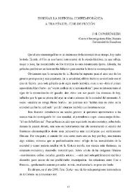 Portada:Enseñar la historia contemporánea a través del cine de ficción / José Mª. Caparrós Lera