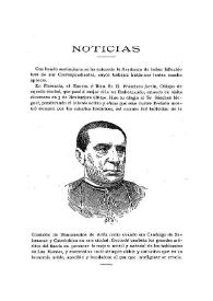 Portada:Noticias. Boletín de la Real Academia de la Historia, tomo 61 (diciembre 1912). Cuaderno VI / [Fidel Fita]