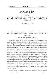 Portada:Memoria y resumen de algunas noticias, antiguas relativas a la actual villa de la Puebla de Cazalla (Sevilla) por D. Juan Moreno de Guerra / Antonio Blázquez