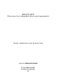 Portada:Jarrapellejos : (vida arcaica, feliz e independiente de un español representativo) / edición, introducción y notas de Simón Viola