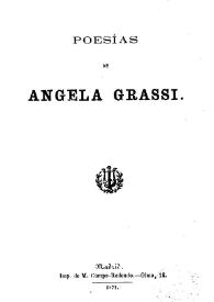 Portada:Poesías / de Ángela Grassi