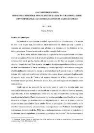 Portada:Avatares de un mito: manifestaciones del apocalipsis en la literatura contemporánea rioplatense. El caso de "Insomnio" de Marcelo Cohen / Ilse Logie