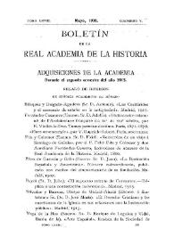 Portada:Adquisiciones de la Academia durante el segundo semestre del año 1915