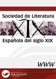 Portada:Sociedad de Literatura Española del Siglo XIX