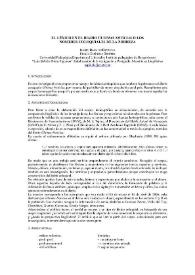 Portada:El léxico en el diario \"Últimas noticias\" o los nombres coloquiales de la pobreza / Isabel Baca de Espínola y Ebelio Espínola Benítez