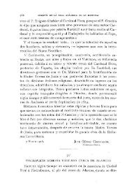 Portada:Inscripción romana hallada cerca de Alarcos / Antonio Blázquez
