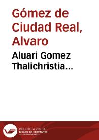 Portada:Aluari Gomez Thalichristia...