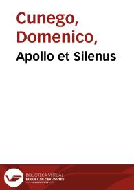 Portada:Apollo et Silenus / Hann. Carraci pinxit, Dom. Cunego sculpsit Romae 1770.