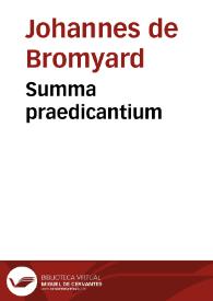 Portada:Summa praedicantium / [Johannes de Bromyard]