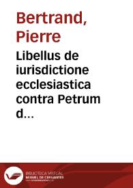 Portada:Libellus de iurisdictione ecclesiastica contra Petrum de Cugneriis
