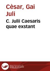 Portada:C. Julii Caesaris quae exstant / interpretatione et notis illustravit Joannes Goduinus ...