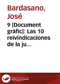 Portada:9 : Las 10 reivindicaciones de la juventud...