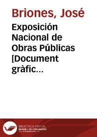 Portada:Exposición Nacional de Obras Públicas : Valencia 14 de Abril de 1937 / J. Briones, Sindicato Profesionales Bellas Artes U.G.T.