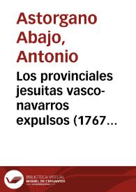 Portada:Los provinciales jesuitas vasco-navarros expulsos (1767-1773)