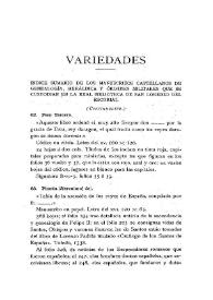 Portada:Índice sumario de los manuscritos castellanos de Genealogía, Heráldica y Órdenes militares que se custodian en la Real Biblioteca de San Lorenzo del Escorial