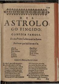 Portada:El astrologo fingido