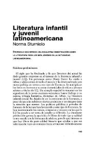 Literatura infantil y juvenil latinoamericana / Norma Sturniolo