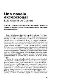 Portada:Una novela excepcional / Luis Alberto de Cuenca